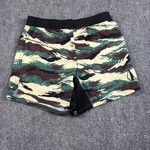 TACHUNTFISH Men’s Athletic Shorts Kamysh Green/Brown/Black Camo size: Large